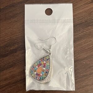 Vibrant Multicolor Teardrop Earrings